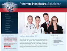 Tablet Screenshot of potomachealthcare.com